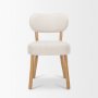 70424 - Owen Dining Chair W/ Medium Brown Wood and Beige Fabric