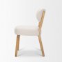 70424 - Owen Dining Chair W/ Medium Brown Wood and Beige Fabric
