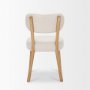 70424 - Owen Dining Chair W/ Medium Brown Wood and Beige Fabric