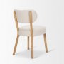 70424 - Owen Dining Chair W/ Medium Brown Wood and Beige Fabric