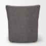 70429 - Dunstan Accent Chair Upholstered Gray Twill Fabric and Medium Brown Wood Feet
