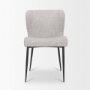 70431 - Hartt Dining Chair W/ Matte Black Metal Frame and Gray Fabric