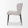70431 - Hartt Dining Chair W/ Matte Black Metal Frame and Gray Fabric