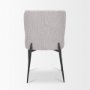 70431 - Hartt Dining Chair W/ Matte Black Metal Frame and Gray Fabric