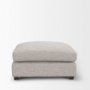 70477 - Halston Large Ottoman Light Gray Performance Fabric