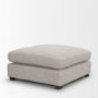 70477 - Halston Large Ottoman Light Gray Performance Fabric