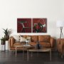 102022-S - Bike Handle Orange by Alarm a Hand Embellished Textured Canvas