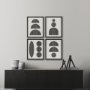 14872 - Arc & Orb 4 by Studio M a Framed Art Print Matted under Glass