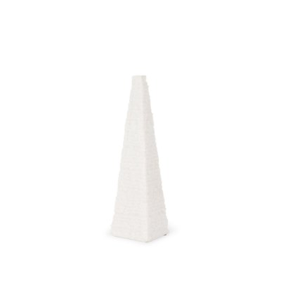 70501 - Pyramis White Rough Marble Obelisk 13"
