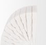 70503 - Stept White Marble Bookends w/rough carving (set of 2)