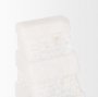 70504 - Cavetto White Marble Bookends w/rough carving S/2