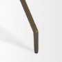 70153 - Serre Marble Top 3 Prong Gold Metal Base End Table 