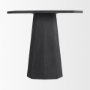 70165-AB - Maxine Hexagonal Black Wood Foyer Table