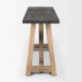 70556 - Rialto Two-Toned Black and Brown Wood Angular Leg Console Table 