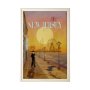 15121 - New Jersey Go USA (XL) by Mercana Studio a Hand Embellished Decograph Framed Art Print under Glass