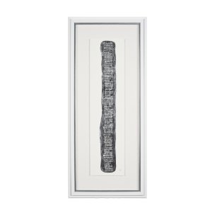 Random Lines Silver Flood by Studio M a Handmade Original Framed Artwork under Glass