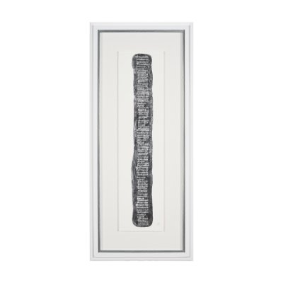 15108 - Random Lines Silver Flood by Studio M a Handmade Original Framed Artwork under Glass
