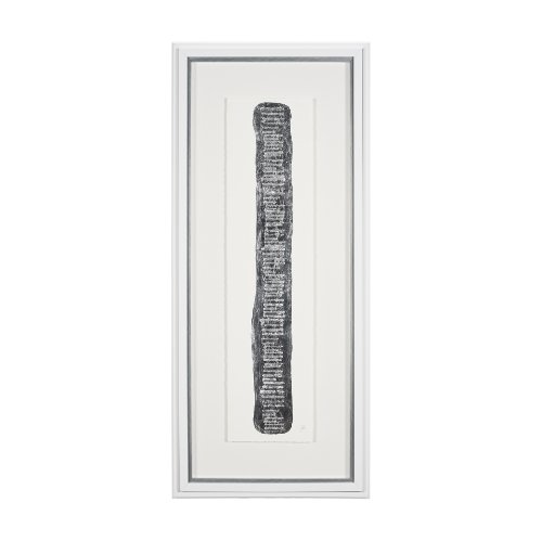 15108 - Random Lines Silver Flood by Studio M a Handmade Original Framed Artwork under Glass