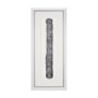 15108 - Random Lines Silver Flood by Studio M a Handmade Original Framed Artwork under Glass