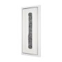 15108 - Random Lines Silver Flood by Studio M a Handmade Original Framed Artwork under Glass