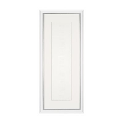 15109 - Random Lines White by Studio M a handmade Original Framed Artwork under Glass