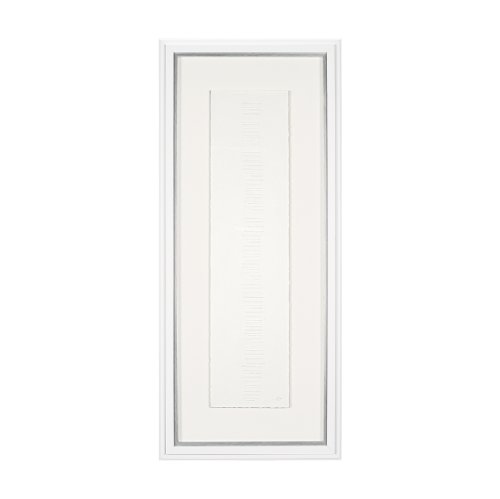 15109 - Random Lines White by Studio M a handmade Original Framed Artwork under Glass