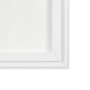 15112 - Equal Quadrants White by Studio M a handmade Original Framed 3D Textured Artwork under Glass
