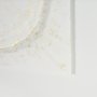 15112 - Equal Quadrants White by Studio M a handmade Original Framed 3D Textured Artwork under Glass