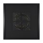 15113 - Equal Quadrants Black by Studio M a handmade Original Framed 3D Textured Artwork under Glass