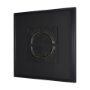 15113 - Equal Quadrants Black by Studio M a handmade Original Framed 3D Textured Artwork under Glass