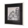 15128 - Barn Buildings II by Mercana Studio a Hand Embellished Textured Framed Art Print Matted under Glass