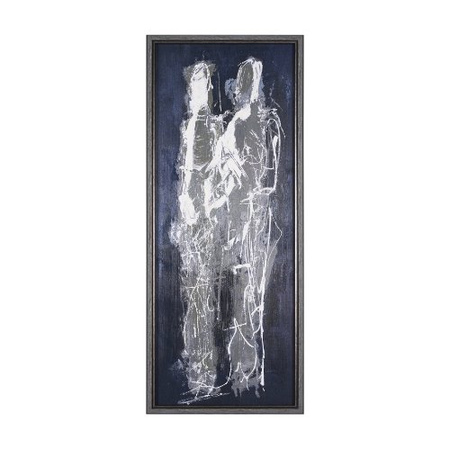 15133 - Gathering III by Mercana Studio a Hand Embellished Textured Framed Art Print