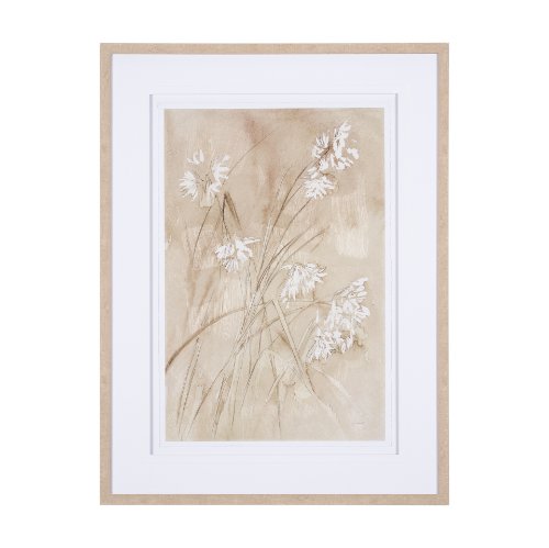 15141 - Wildflower I by Mercana Studio a Hand Embellished Textured Framed Art Print Matted under Glass