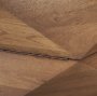 70566 - Arreto 36" Hexagonal Hinged Solid Wood Top and Base Coffee Table 