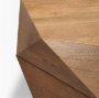 70566 - Arreto 36" Hexagonal Hinged Solid Wood Top and Base Coffee Table 