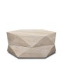 70568 - Arreto 36" Hexagonal Hinged Solid Wood Top and Base Coffee Table 