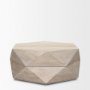 70568 - Arreto 36" Hexagonal Hinged Solid Wood Top and Base Coffee Table 