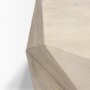 70568 - Arreto 36" Hexagonal Hinged Solid Wood Top and Base Coffee Table 