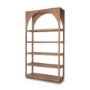 70579-AB - Bela Arched Shelving Unit Medium Brown Wood