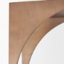 70579-AB - Bela Arched Shelving Unit Medium Brown Wood