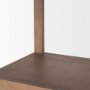 70579-AB - Bela Arched Shelving Unit Medium Brown Wood