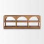 70580 - Bela 80" Medium Brown Wood Arched Console Table