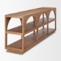 70580 - Bela 80" Medium Brown Wood Arched Console Table
