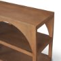 70580 - Bela 80" Medium Brown Wood Arched Console Table