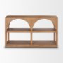 70581 - Bela 54" Arched Console Table Medium Brown Wood