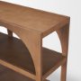 70581 - Bela 54" Arched Console Table Medium Brown Wood