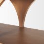 70581 - Bela 54" Arched Console Table Medium Brown Wood