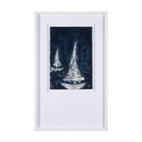 15135 - Paper Boats I by Studio M a Framed Art Print Matted under Glass