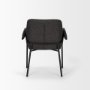 70249 - Brently Dining Chair w/ Gray Fabric & Matte Black Metal Legs