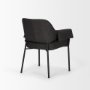 70249 - Brently Dining Chair w/ Gray Fabric & Matte Black Metal Legs